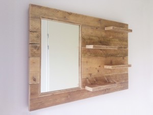 Wandplank van Steigerhout