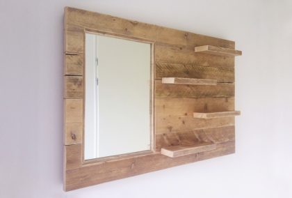 Wandplank van Steigerhout